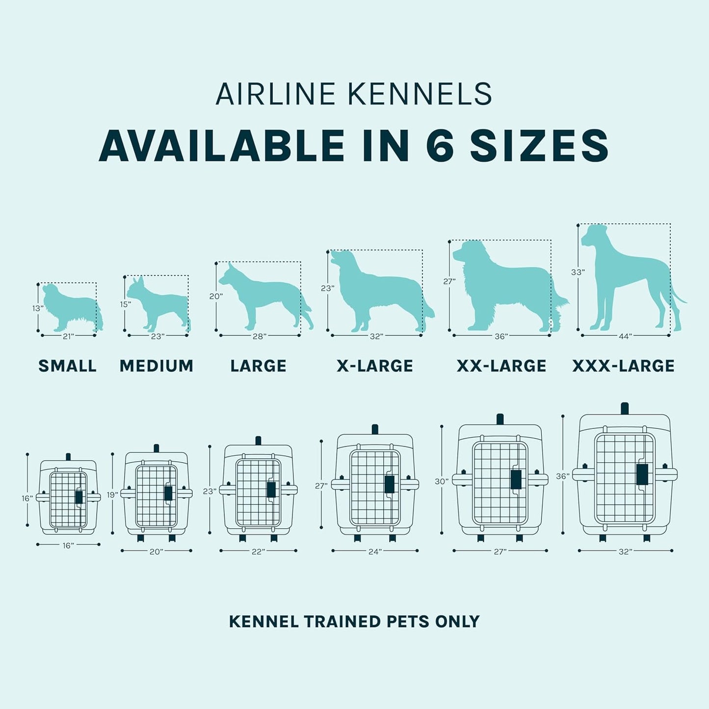 Plastic Kennels Rolling Plastic Wire Door Travel Dog Crate- Large Kennel, Gray