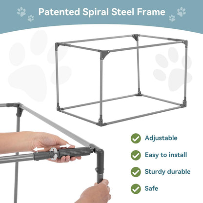 Travel Pet Home Indoor/Outdoor for Dog Steel Frame Home,Collapsible Soft Dog Crate