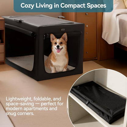 Travel Pet Home Indoor/Outdoor for Dog Steel Frame Home,Collapsible Soft Dog Crate